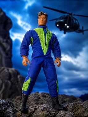 1999 Max Steel Sky Strike 12" Action Figure Vintage Mattel Mission Aerial Attack